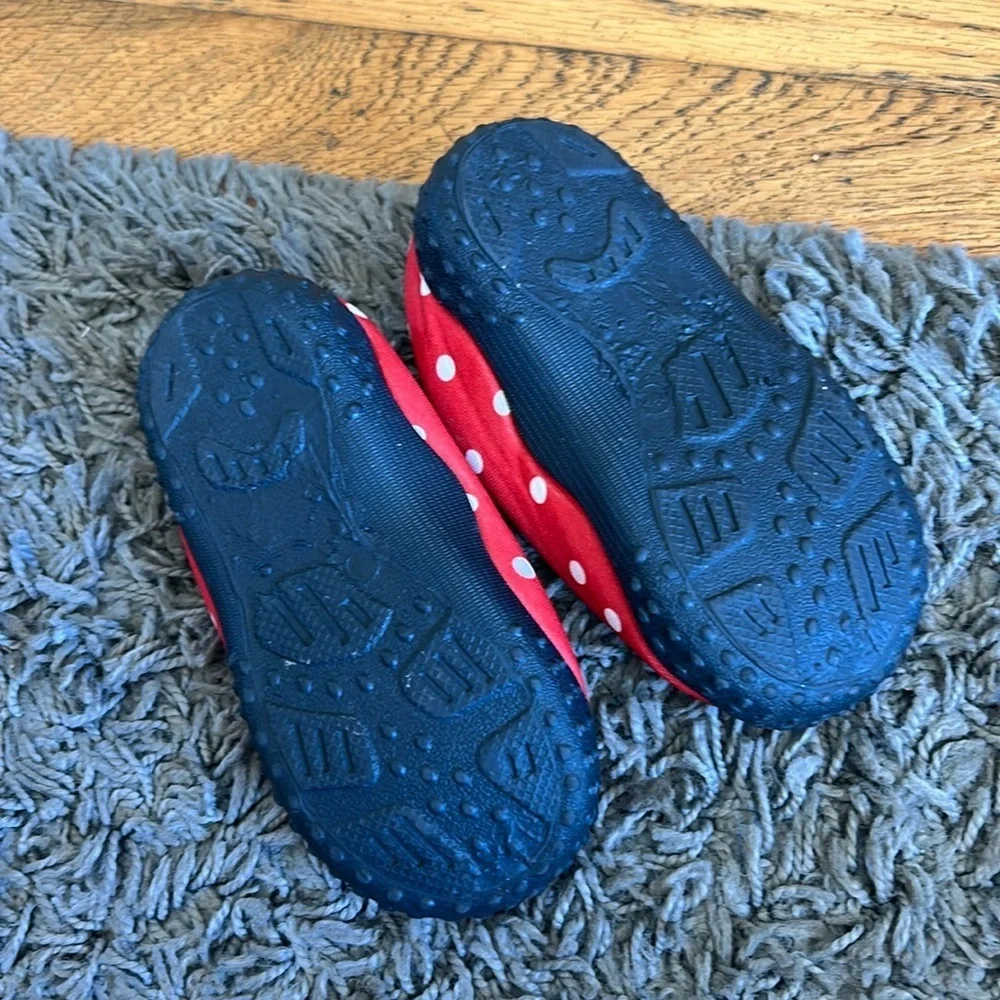 Disney Minnie Mouse Red Polka Dot Slippers Water Shoes